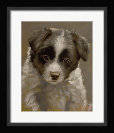 Framed Puppy 2 Print