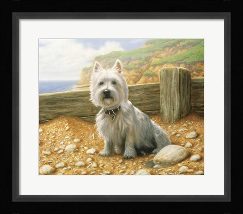 Framed Westie 1 Print