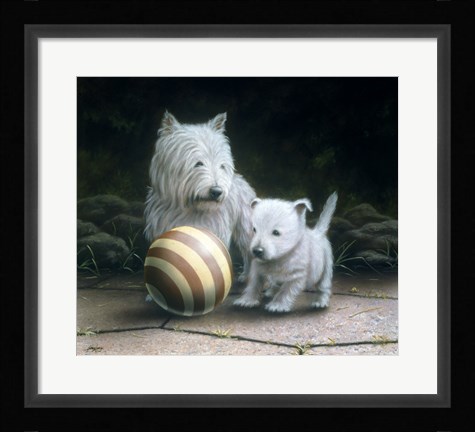 Framed Westies Print