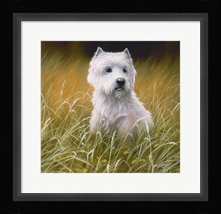 Framed Westie 4 Print