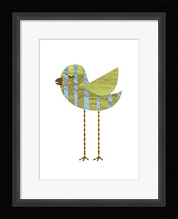 Framed Band-legged Bluestripe Print