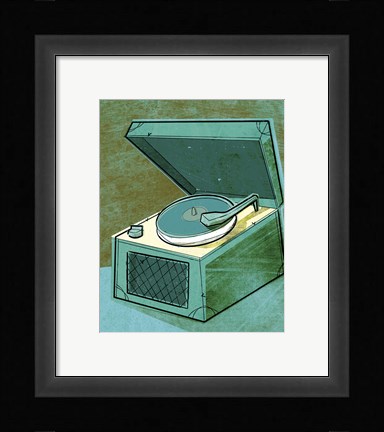 Framed Beat Phono Print