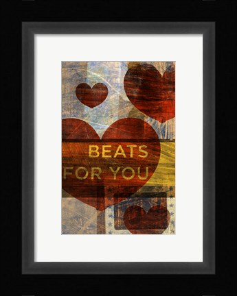 Framed Beats for You Print