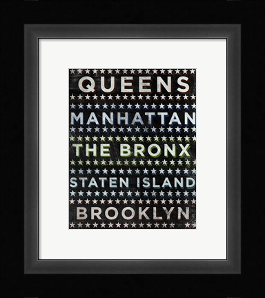 Framed Boroughs 2 Print