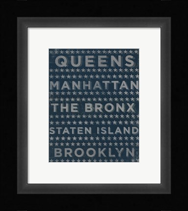 Framed Boroughs 3 Print