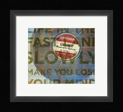 Framed Lead Foot Print