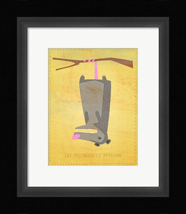Framed Persnickety Opossum Print