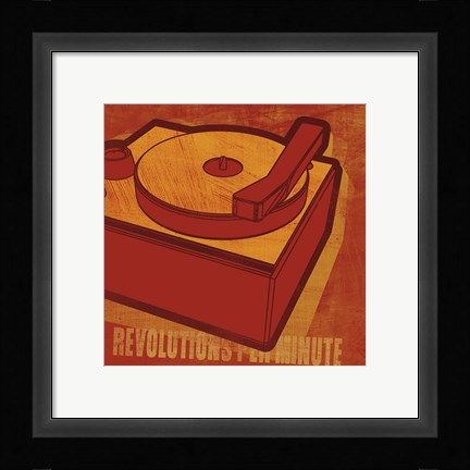 Framed Revolutions per Minute Print