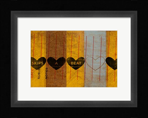 Framed Skips a Beat Print