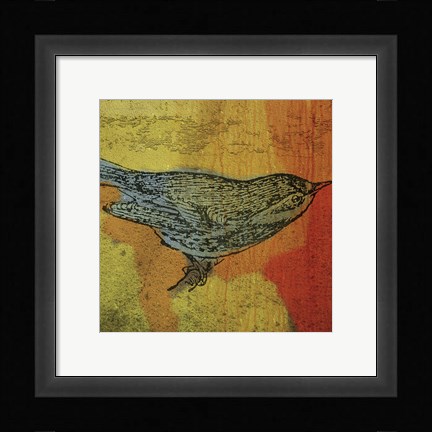 Framed Warbler 1 Print