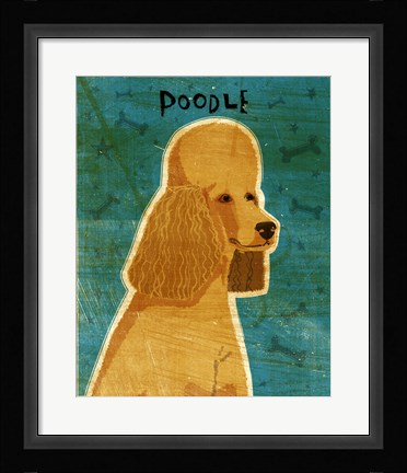 Framed Apricot Poodle Print