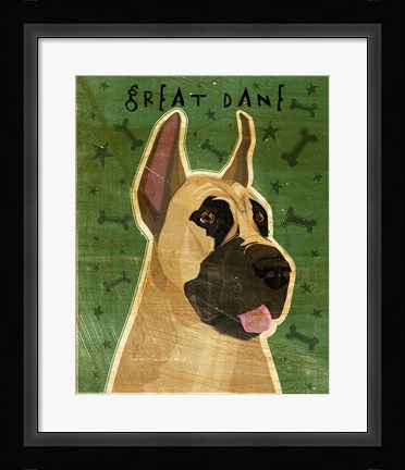 Framed Great Dane 1 Print
