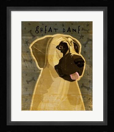 Framed Great Dane 2 Print
