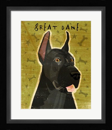 Framed Great Dane 3 Print