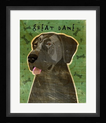 Framed Great Dane 5 Print