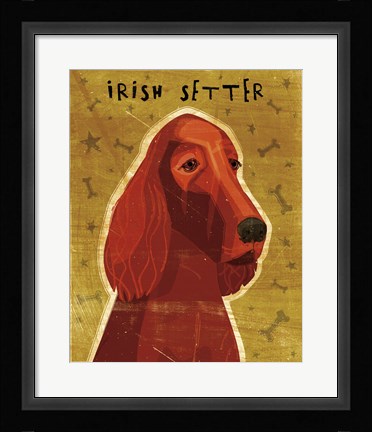 Framed Irish Setter Print