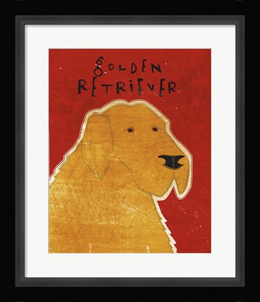 Framed Golden Retriever Print