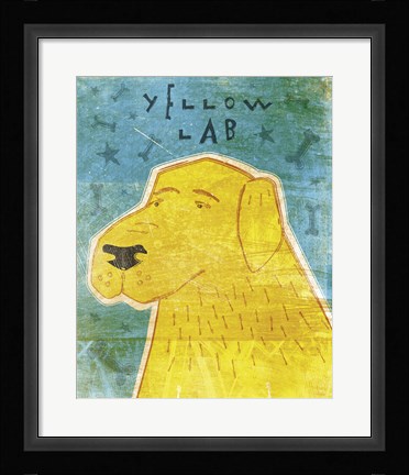 Framed Lab (yellow) Print