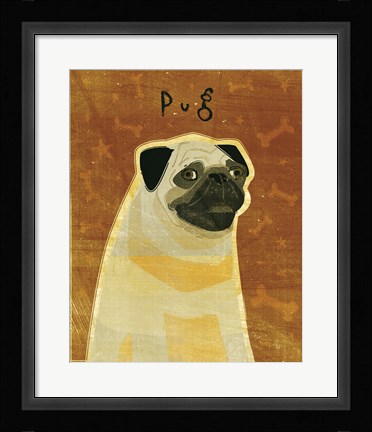 Framed Pug Print