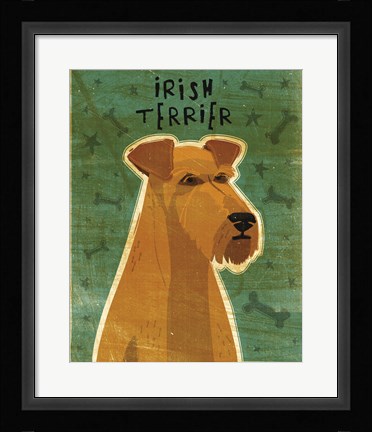 Framed Irish Terrier Print