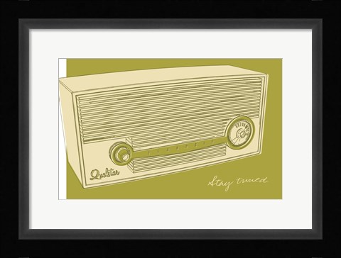 Framed Lunastrella Radio Print