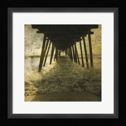 Framed Pier Break Print
