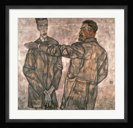 Framed Double Portrait Of Otto And Heinrich Benesch, 1913 Print