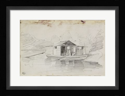 Framed Houseboat Print
