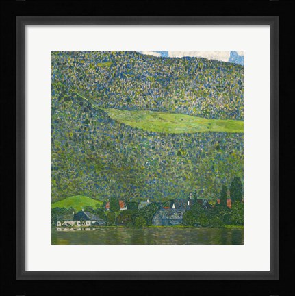 Framed Litzlberg on Lake Attersee, Austria. 1915 Print
