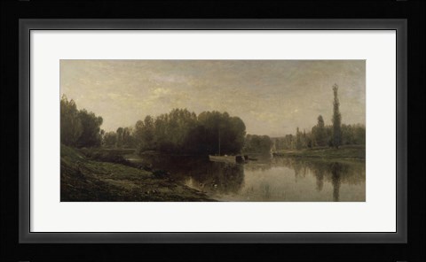 Framed Banks Of The Oise, 1859 Print