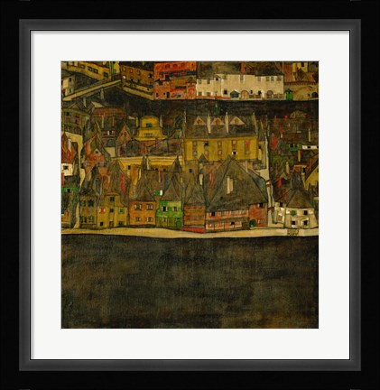 Framed Die Kleine Stadt (II), 1912-1913 Print