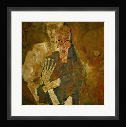 Framed Death And Mann, 1911 Print