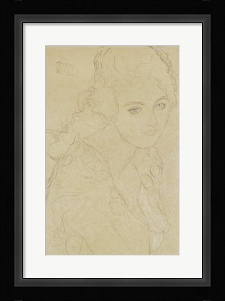 Framed Study For The Painting ""Portrait Ria Munk III"", 1917-1918 Print