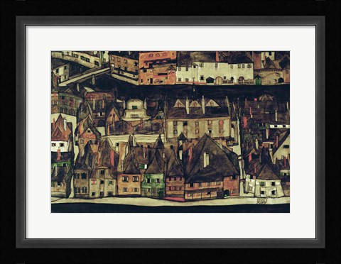 Framed Small City III, 1913 Print