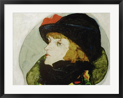 Framed Portrait Of Ida Roessler, 1912 Print