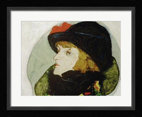 Framed Portrait Of Ida Roessler, 1912 Print