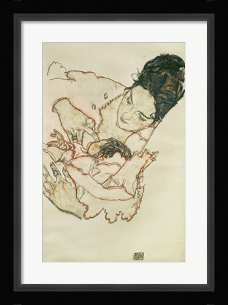 Framed Nursing Mother (Stephanie Gruenwald), 1917 Print