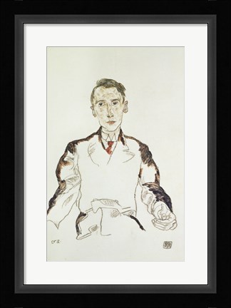 Framed Portrait of Dr. Heinrich Rieger, 1917 Print