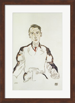 Framed Portrait of Dr. Heinrich Rieger, 1917 Print