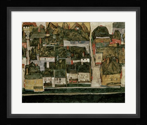 Framed Small City IV  (Krumau On The Moldau), 1914 Print