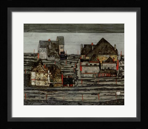 Framed Suburb I, 1914 Print