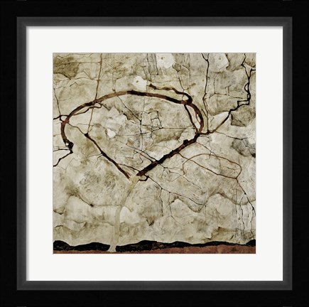 Framed Autumn Tree In Turbulent Air, 1912 Print