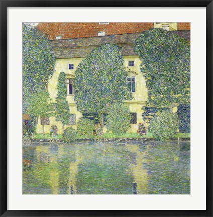 Framed Schloss Kammer Am Attersee Iii (Wasserschloss), 1910 Print