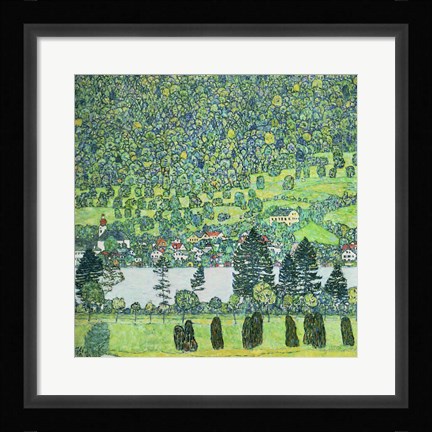 Framed Waldabhang In Unterach Am Attersee, 1917 Print