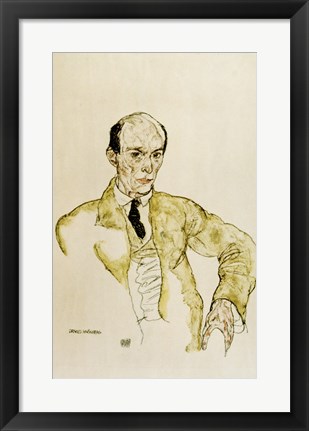 Framed Composer Arnold Schoenberg, 1917 Print