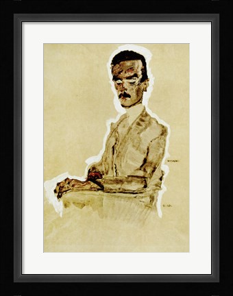 Framed Portrait of Eduard Kosmack Seated, 1910 Print