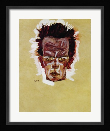 Framed Self-Portrait (Head), 1910 Print