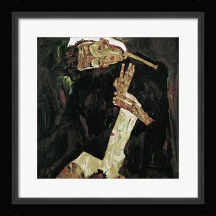 Framed Poet (Self-Portrait), 1911 Print