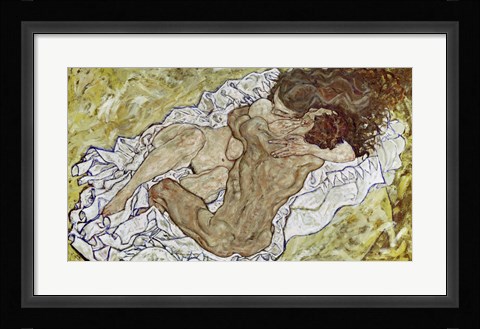 Framed Embrace (Lovers II), 1917 Print