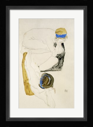 Framed Two Reclining Figures, 1912 Print